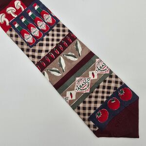 VTG Tabasco Creole Supper Men's Silk Tie 4x58